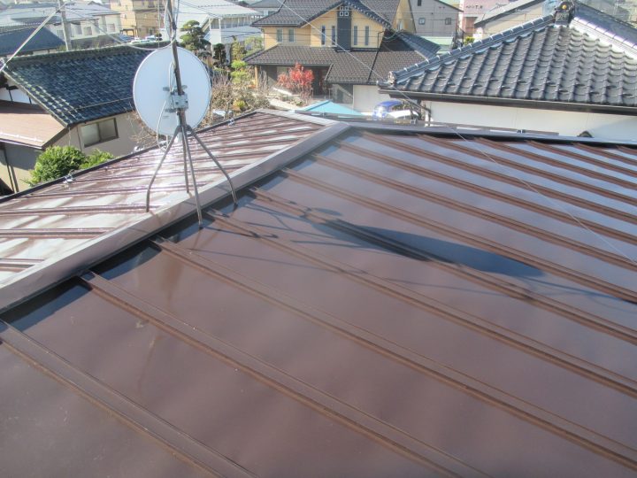 長野市稲葉屋根塗装工事
