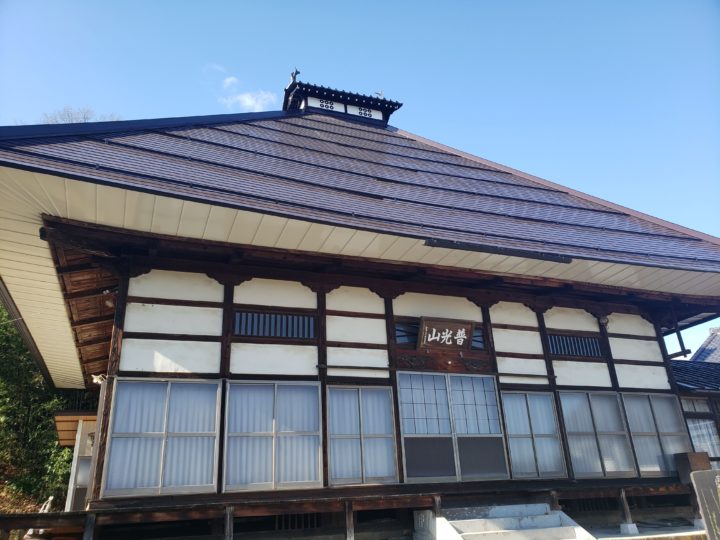 長野市【観照寺】　屋根塗装工事