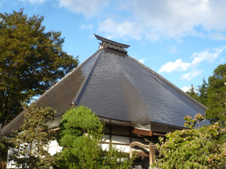 長野市【龍澤寺】屋根塗装工事