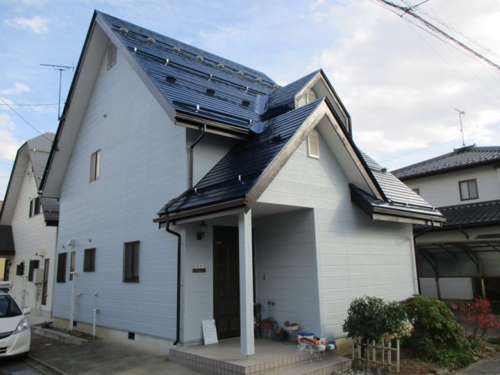 長野市T様　外壁・屋根塗装、雨樋・雪止め板金工事