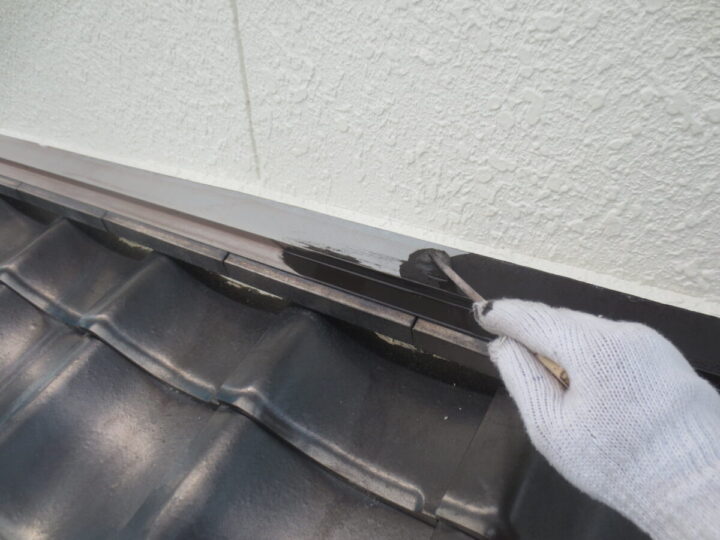 鉄部塗装 水切り