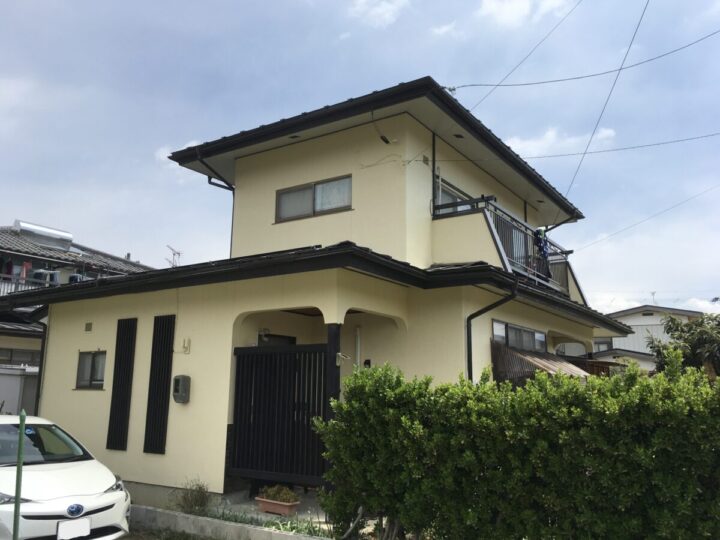 長野市M様　人気のイエロー系に塗替え｜外壁塗装工事
