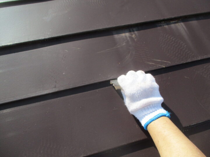 屋根ケレン処理①