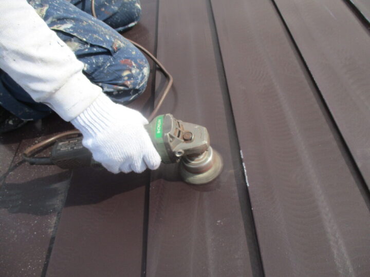 屋根ケレン処理②