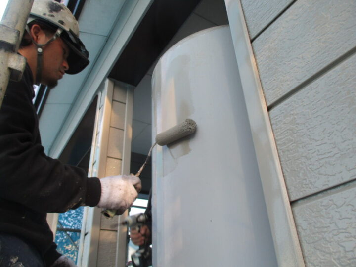 付帯部塗装:オイルタンク