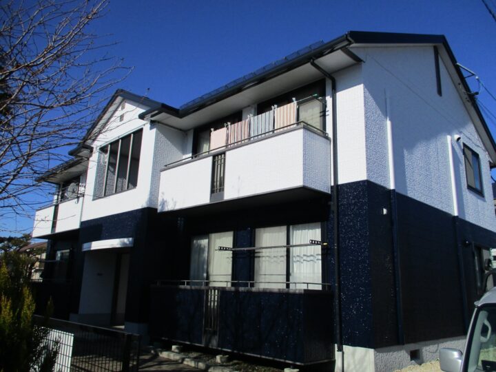長野市T様　アパート外壁・屋根塗装工事