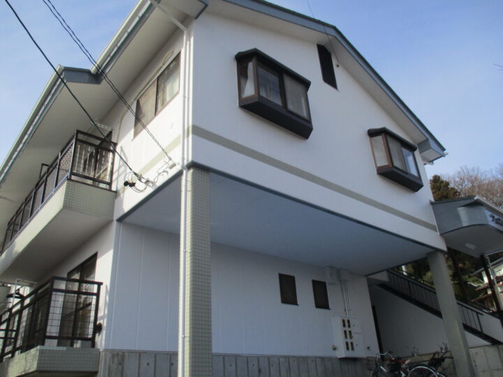 長野市　【アパート】外壁・屋根塗装工事