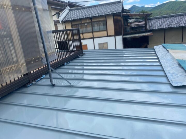 麻績村U様　屋根塗装工事