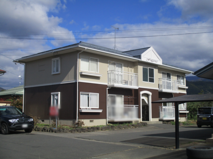 中野市アパート　外壁・屋根塗装工事