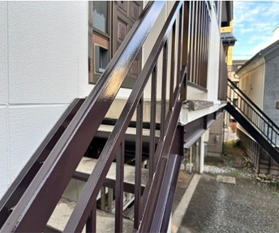 長野市N様　階段塗装・バルコニー床補修工事