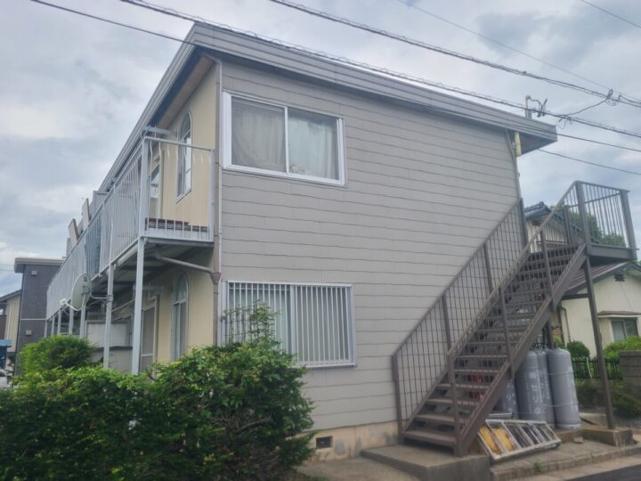 塩尻市アパート　外壁塗装工事