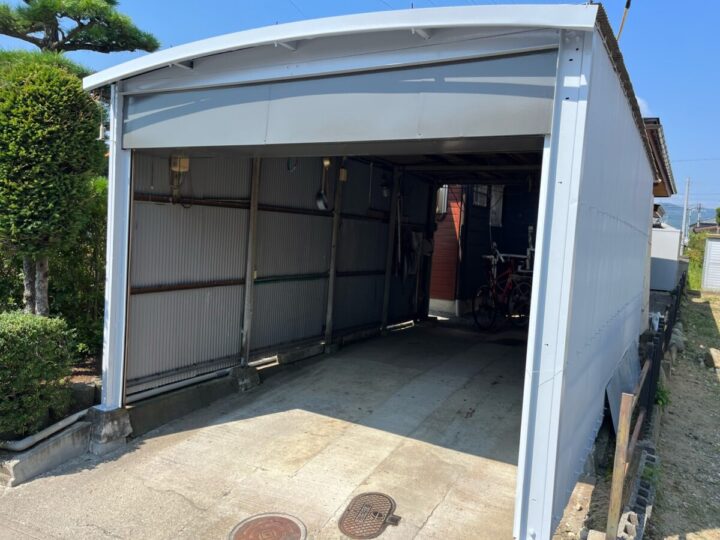 長野市S様　車庫塗装工事