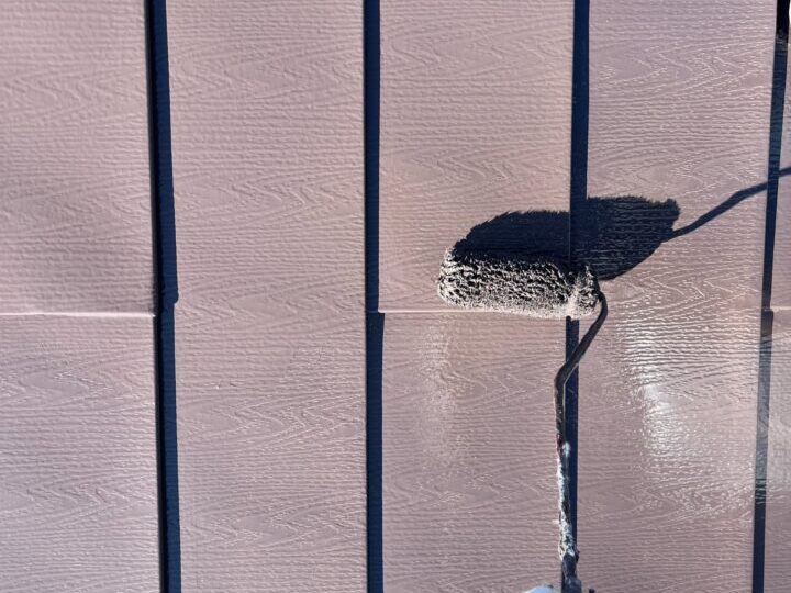 屋根上塗り(2回目)