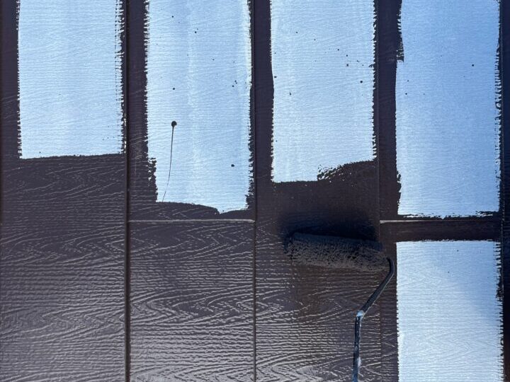 屋根上塗り(1回目)