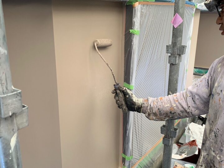 外壁上塗り(2回目)