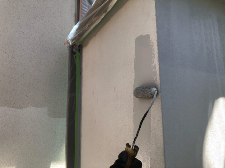 外壁上塗り(1回目)