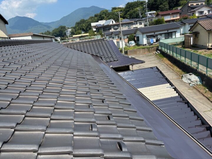 上田市T自治会館　屋根塗装工事