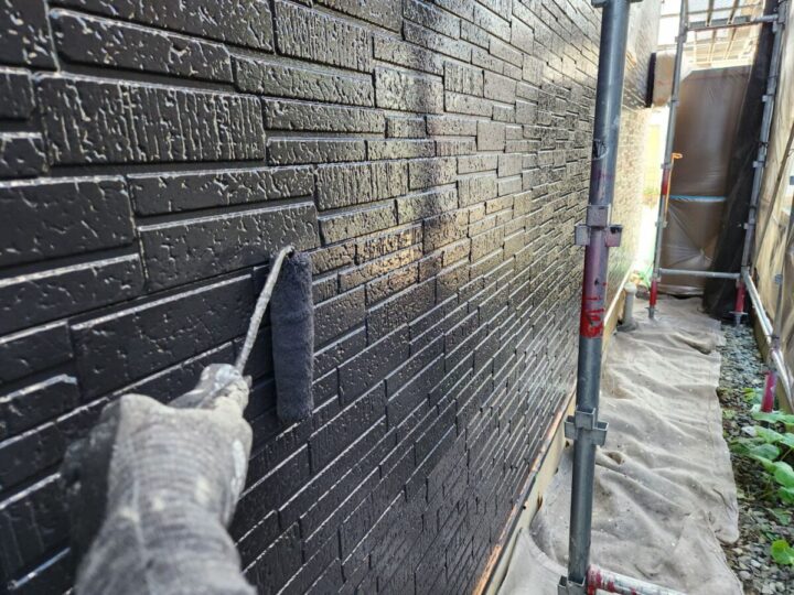 外壁上塗り(2回目)