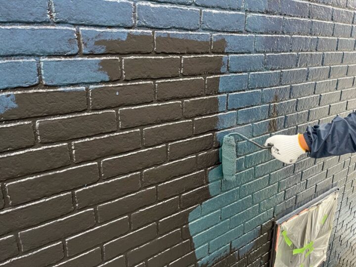 外壁上塗り(2回目)