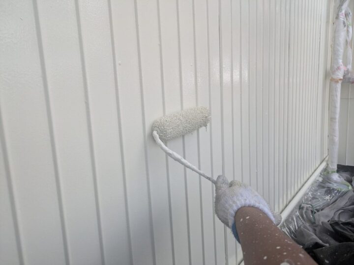 外壁上塗り(2回目)