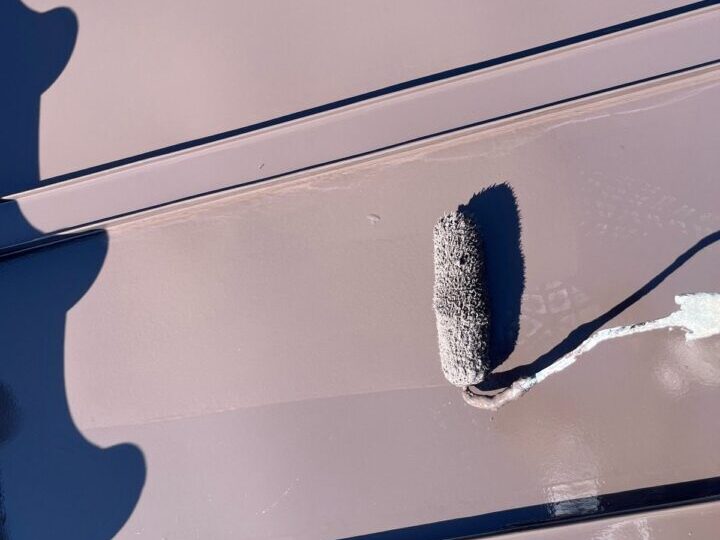 屋根上塗り(1回目)