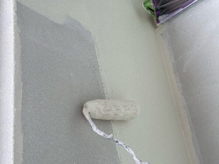 外壁上塗り(1回目)