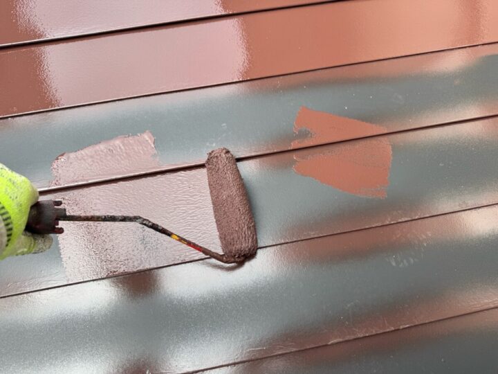 屋根上塗り(1回目)