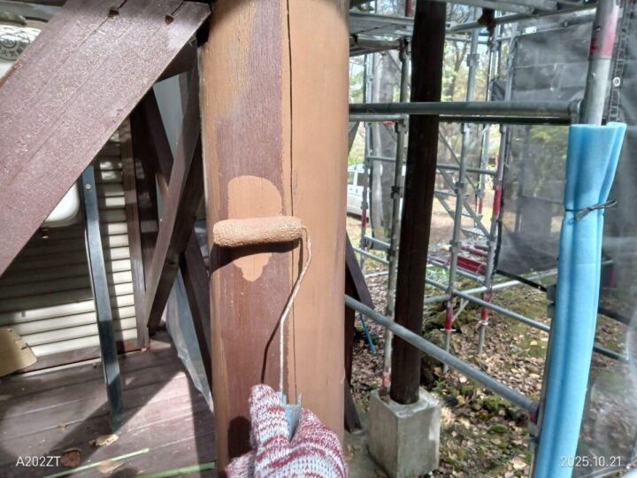 付帯部木部塗装