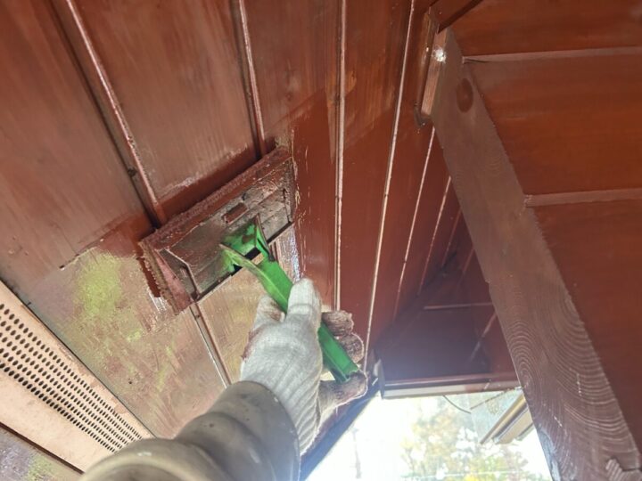 外壁上塗り(1回目)