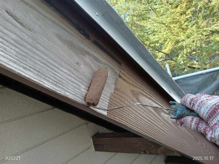 付帯部破風板塗装