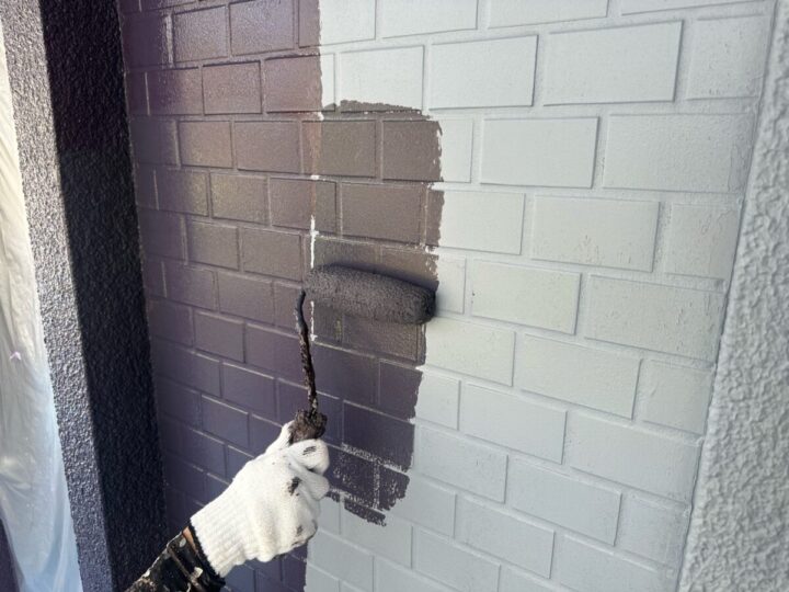 外壁上塗り(タイル部)