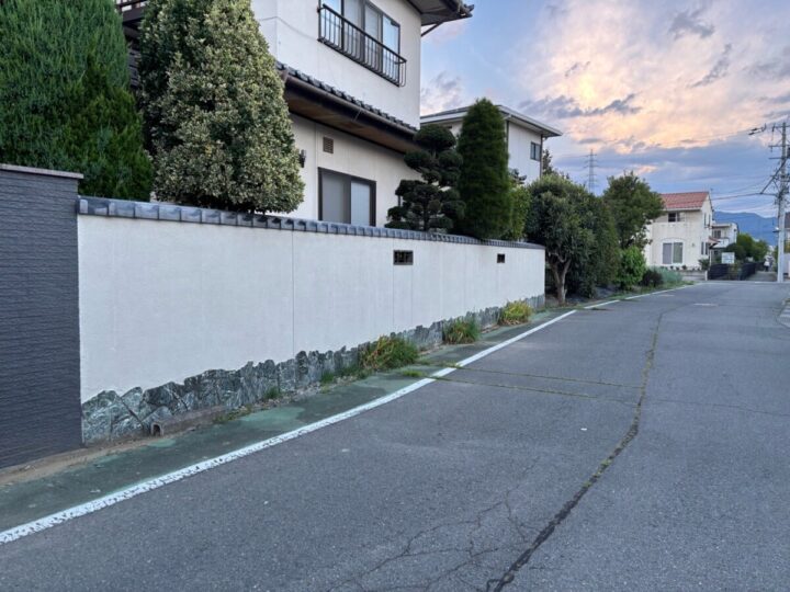 長野市D様　玄関塀塗装工事