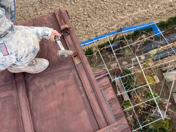 後付け雪止め金具交換