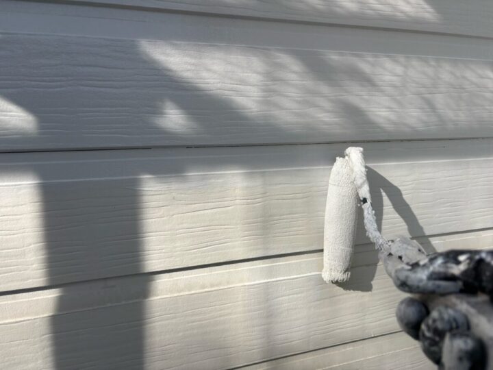 外壁上塗り(1回目)