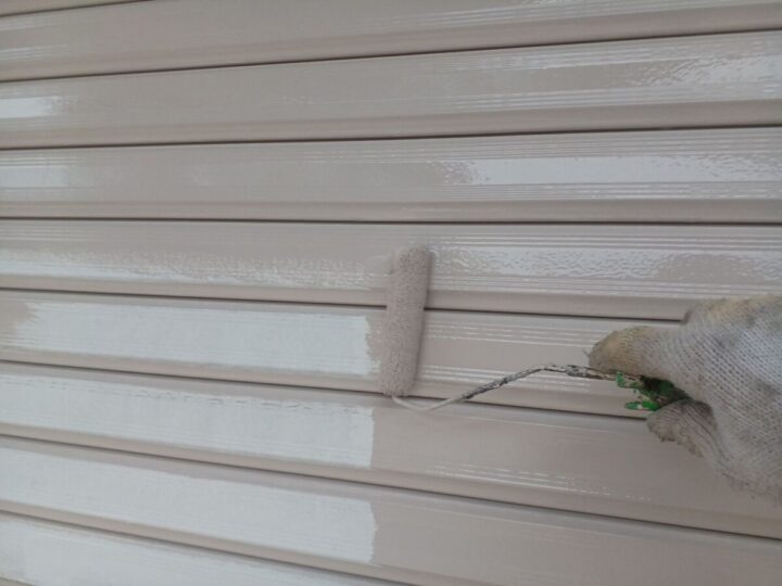 外壁上塗り(1回目)