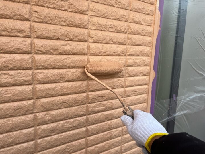 外壁上塗り(2回目)