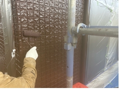 外壁上塗り(2回目)