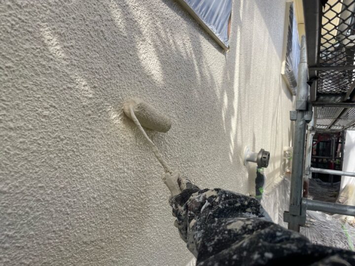 外壁上塗り(2回目)