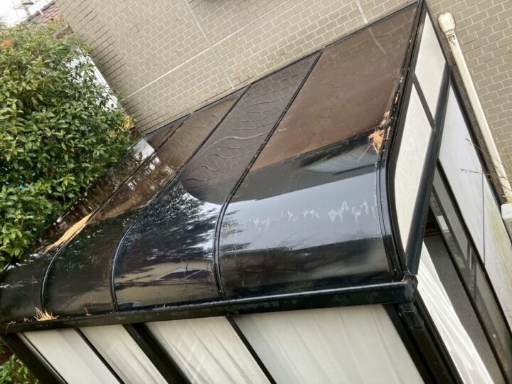 長野市Y様　サンルームポリカ交換工事
