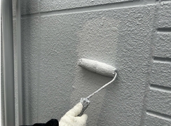 外壁上塗り(2回目)