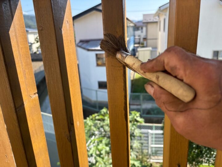 木部用塗料上塗り