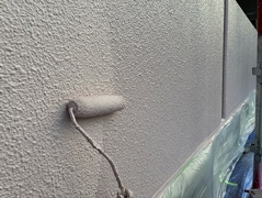 外壁上塗り(2回目)