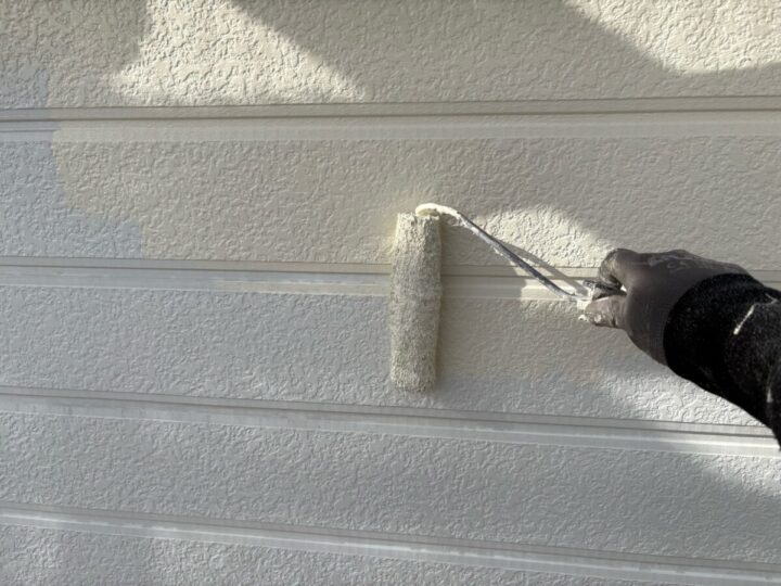 外壁上塗り(1回目)