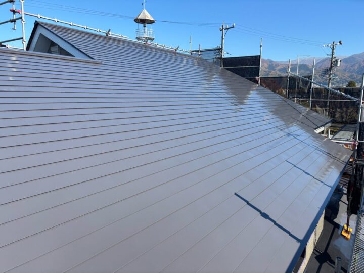 飯山市K様　屋根塗装工事　
