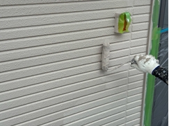 外壁上塗り(2回目)