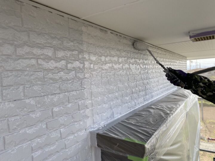 外壁上塗り(2回目)