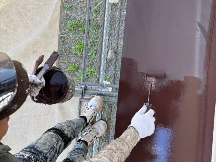 霧除け屋根塗装