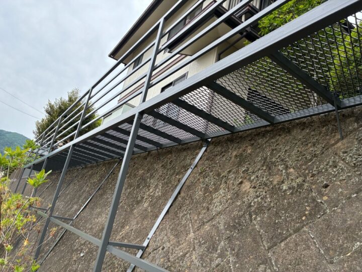 上田市M様　フェンス鉄骨塗装工事