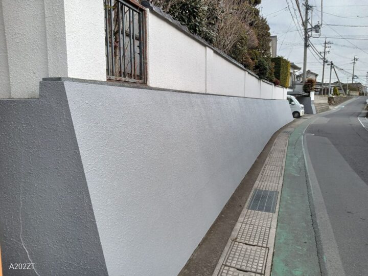 上田市S様　塀塗装工事