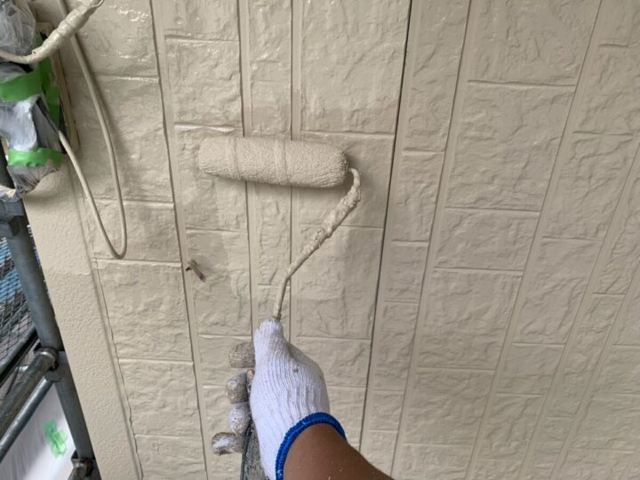 外壁上塗り(2回目)